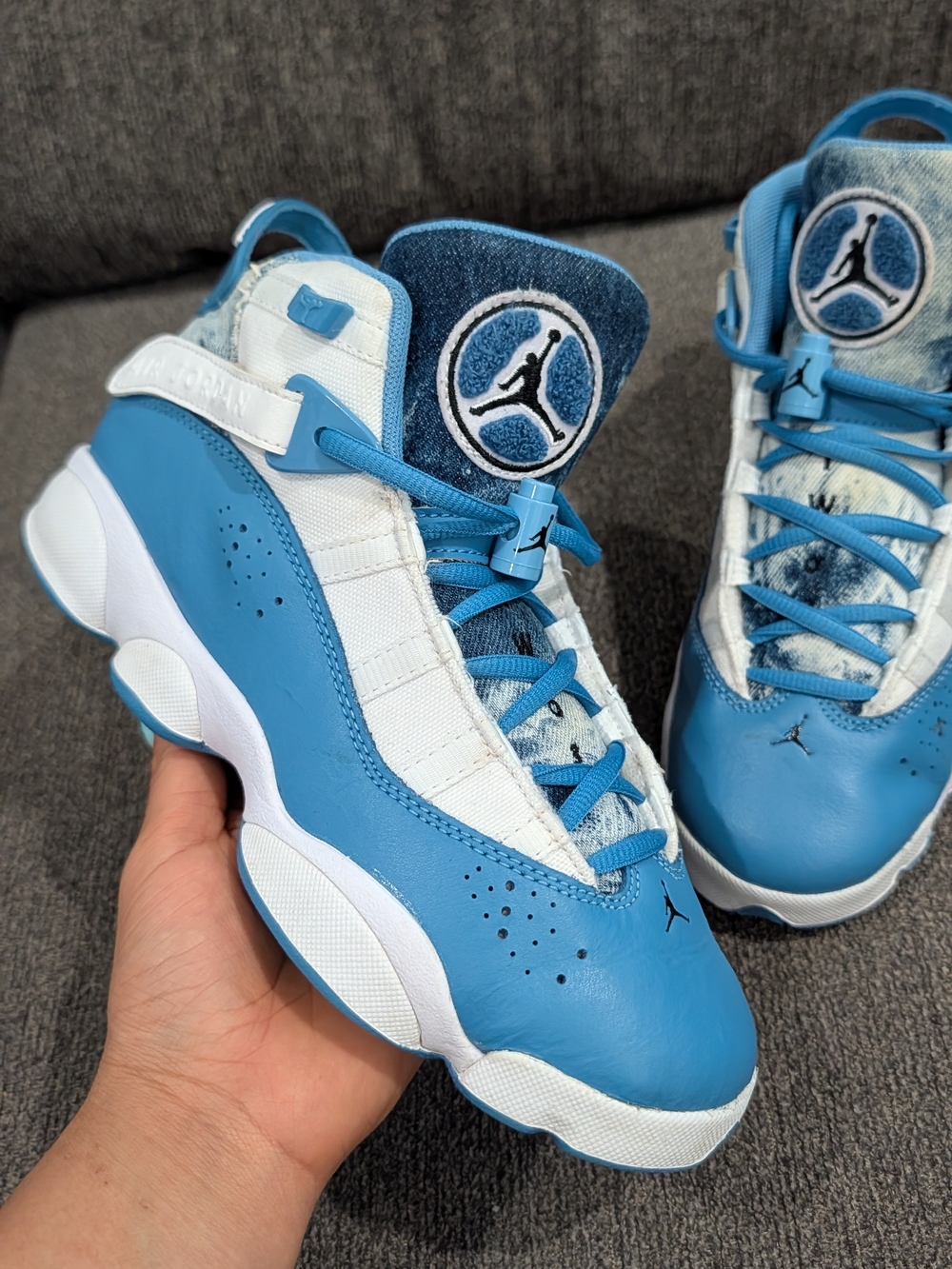 Jordan Retro Low Sneakers - Blue/White